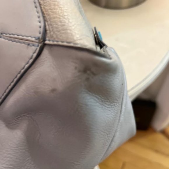 Gabs Flat Bag in Grey and Blue - Picture 6 of 12